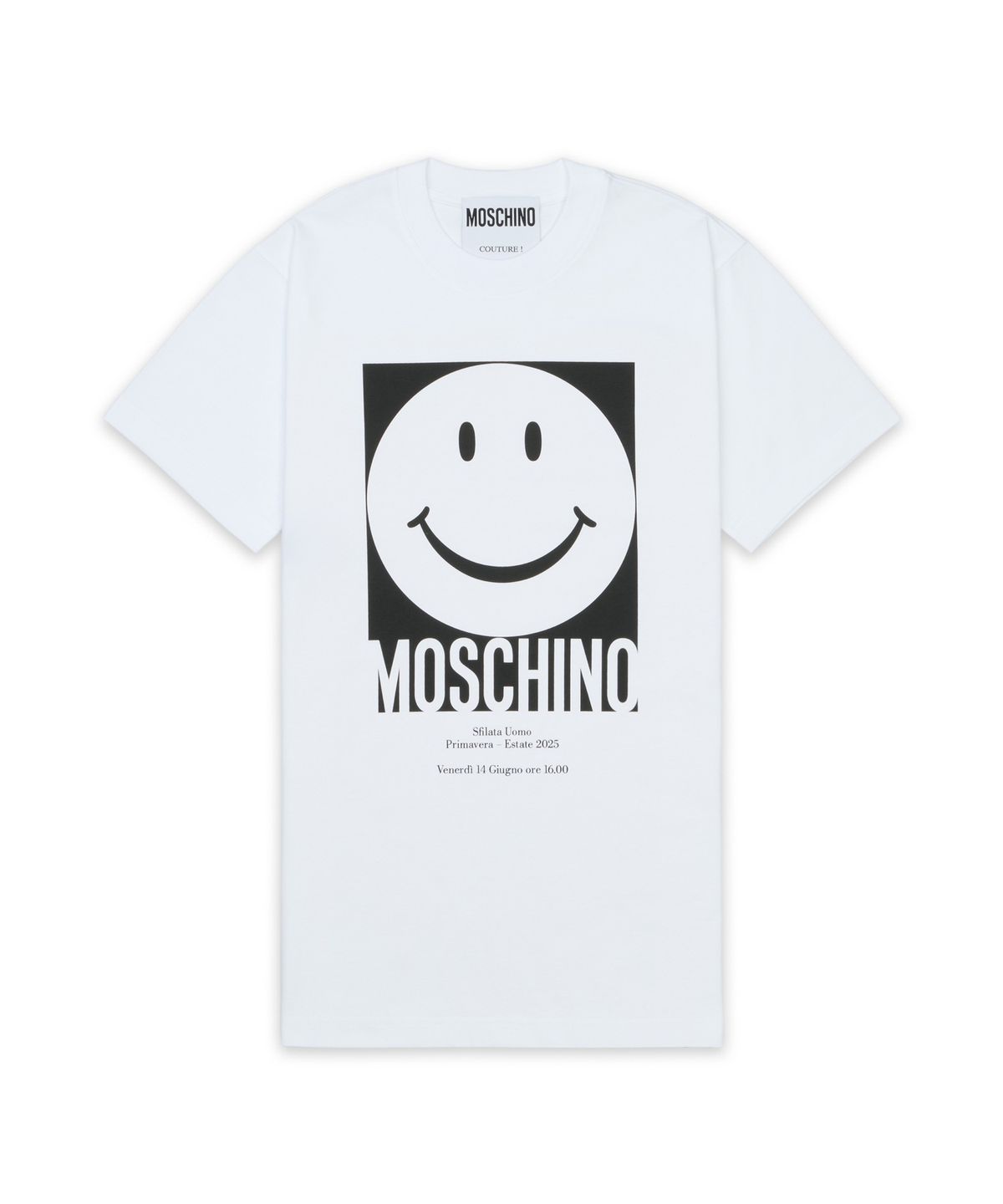 모스키노(MOSCHINO) 스마일리 티셔츠 - 화이트 / AEF251EJ071605411001