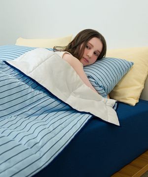 쿨타이드 스트라이프 듀라론 여름이불 세트 4colors(SS/Q)