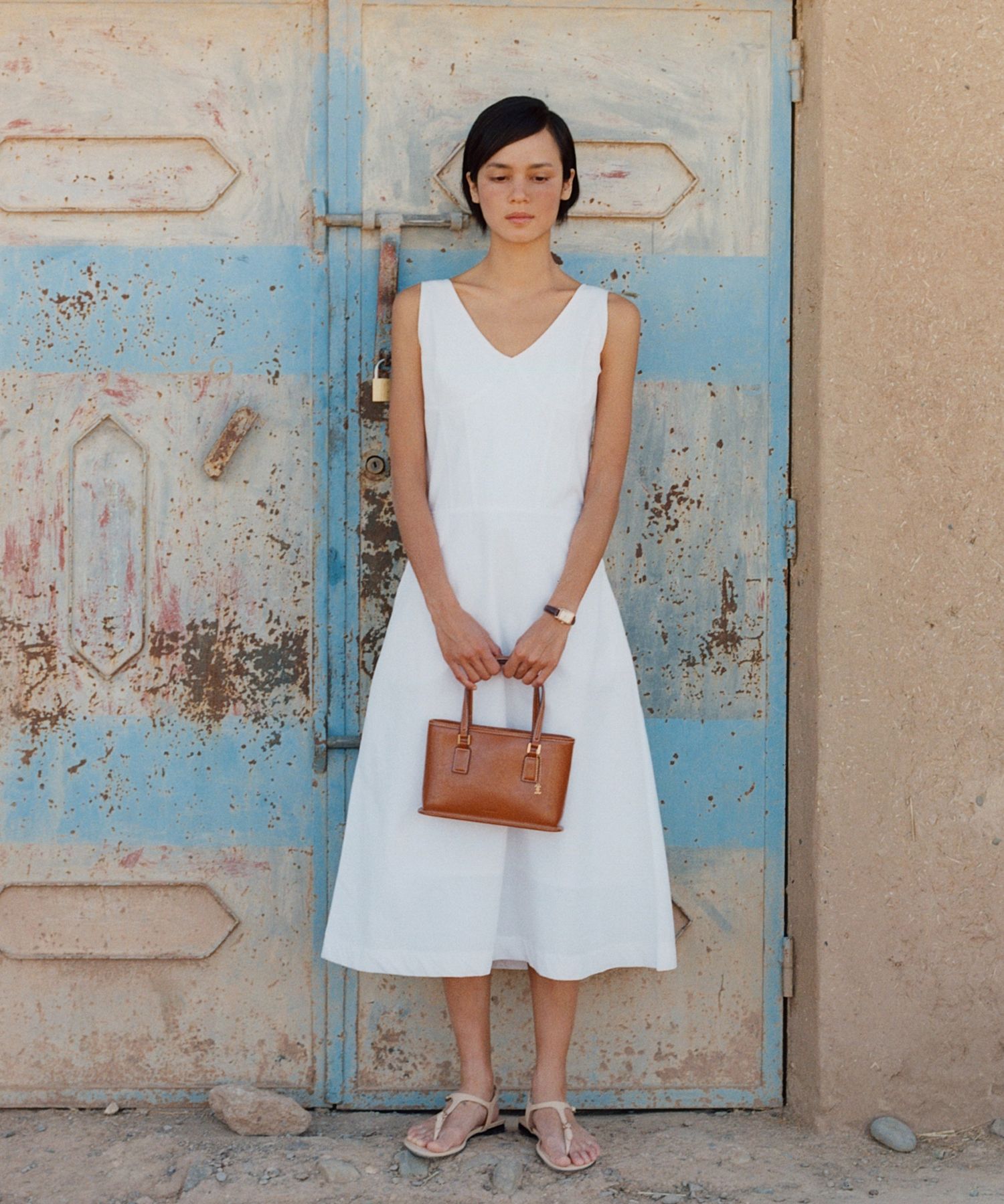 FOLNUA ♥ Grace Sleeveless Flare Dress /追跡付 MUSINSA | FOLNUA GRACE SLEEVELESS FLARE DRESS [WHITE]
