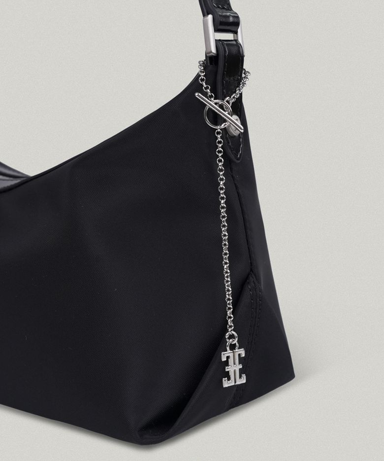 PETIT CLASSIC LOGO CHAIN KEYRING (SILVER)