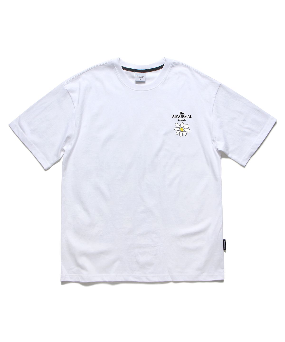 앱놀머씽(ABNORMALTHING) 플라워 오버핏 티셔츠 화이트 (FLOWER T-SHIRT WHITE)