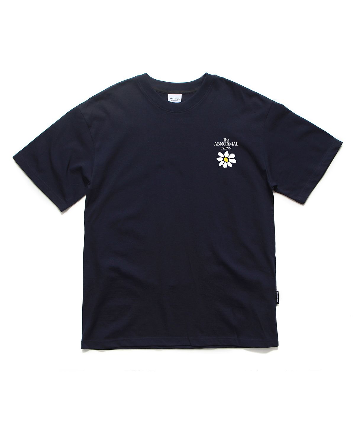 앱놀머씽(ABNORMALTHING) 플라워 오버핏 티셔츠 네이비 (FLOWER T-SHIRT NAVY)