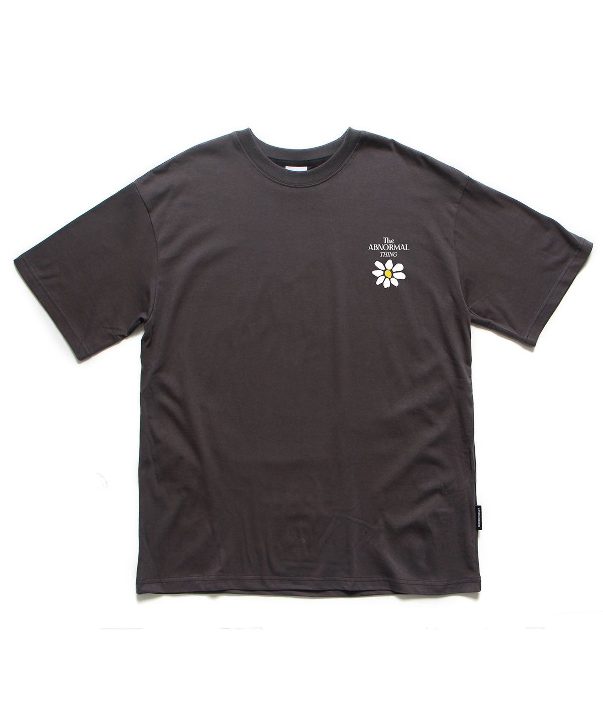 앱놀머씽(ABNORMALTHING) 플라워 오버핏 티셔츠 차콜 (FLOWER T-SHIRT CHARCOAL)