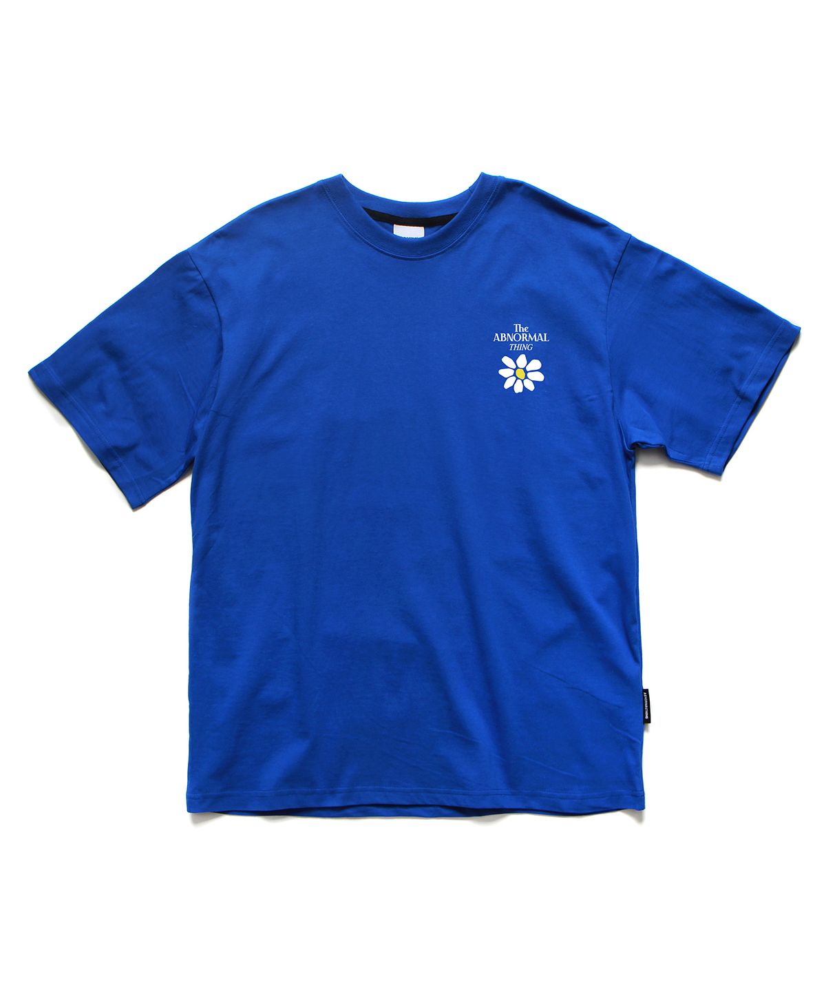 앱놀머씽(ABNORMALTHING) 플라워 오버핏 티셔츠 블루 (FLOWER T-SHIRT BLUE)