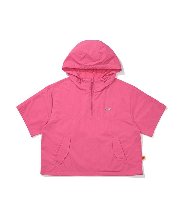 브리즈팝 크롭 후드 아노락 우먼 PINK