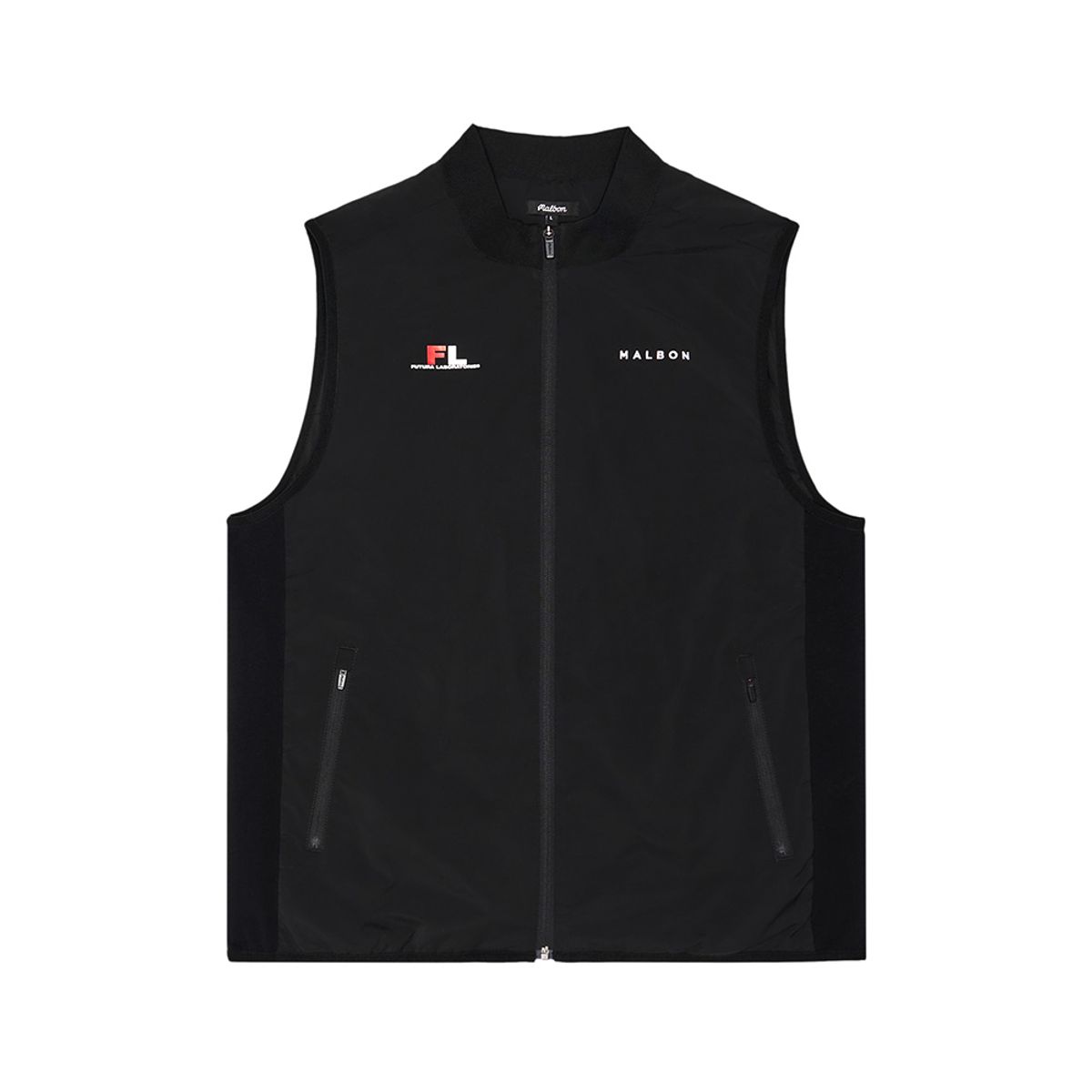 말본 골프(MALBON GOLF) [MALBON X FUTURA] 간절기 경량 베스트 BLACK (MAN)