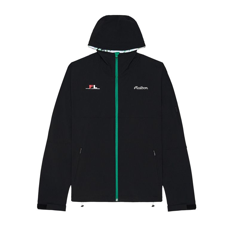 [MALBON X FUTURA] 태그쉘 후드 집업 자켓 BLACK (MAN)