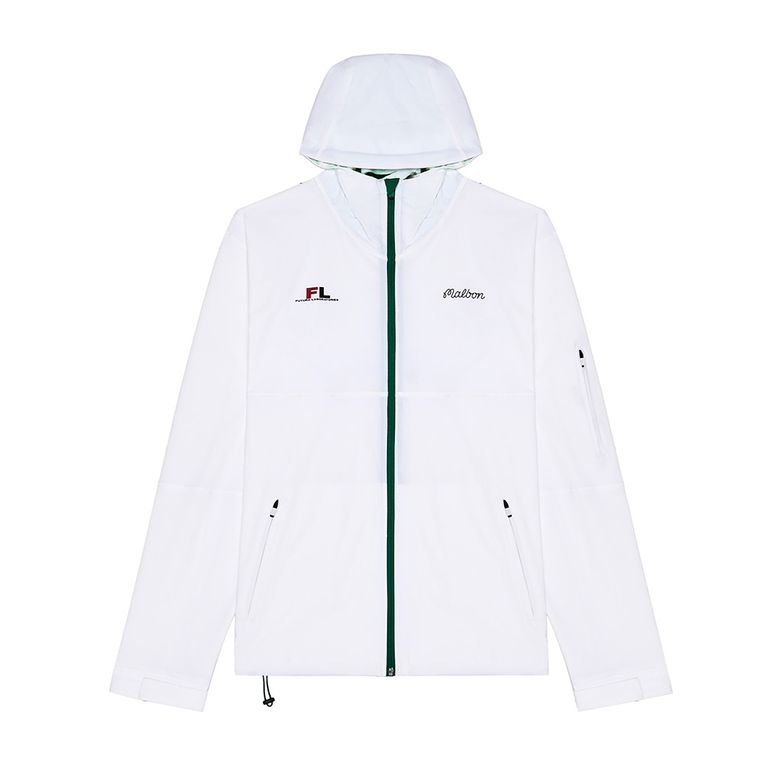 [MALBON X FUTURA] 태그쉘 후드 집업 자켓 WHITE (MAN)