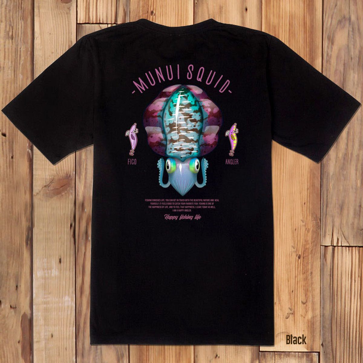 돌돌(DOLDOL) FICO_tshirts-287  피코앵글러 낚시 브랜드 무늬오징어 디자인 티셔츠 반팔티