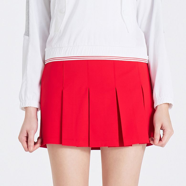 여성 부분 플리츠 랩 큐롯 T8031CO6293-500