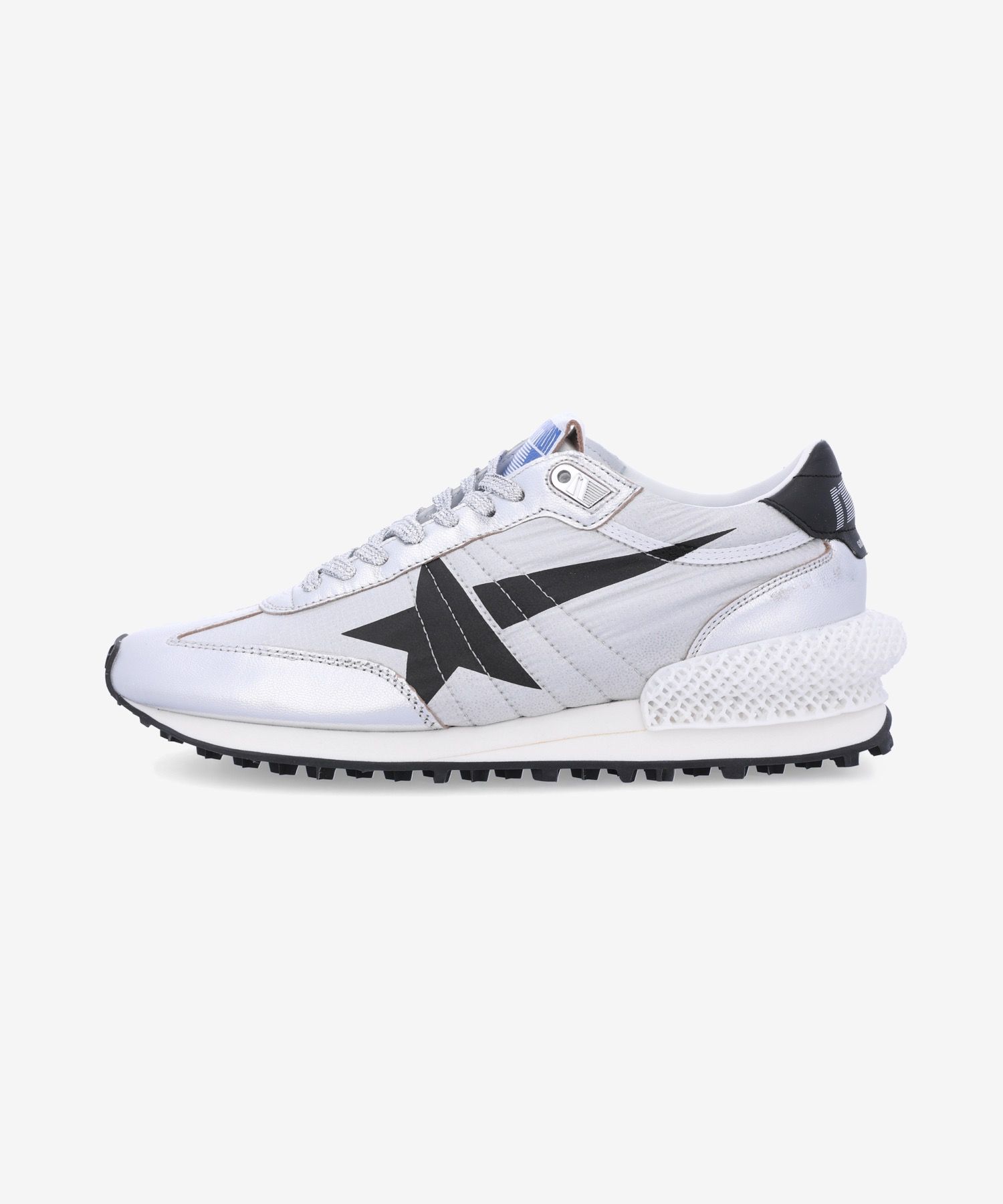 MUSINSA | GOLDEN GOOSE Running Marathon Sneakers - Silver