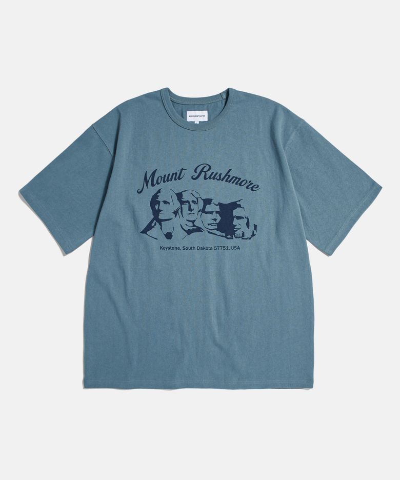 Mount Rushmore Heavyweight Tee Faded Blue