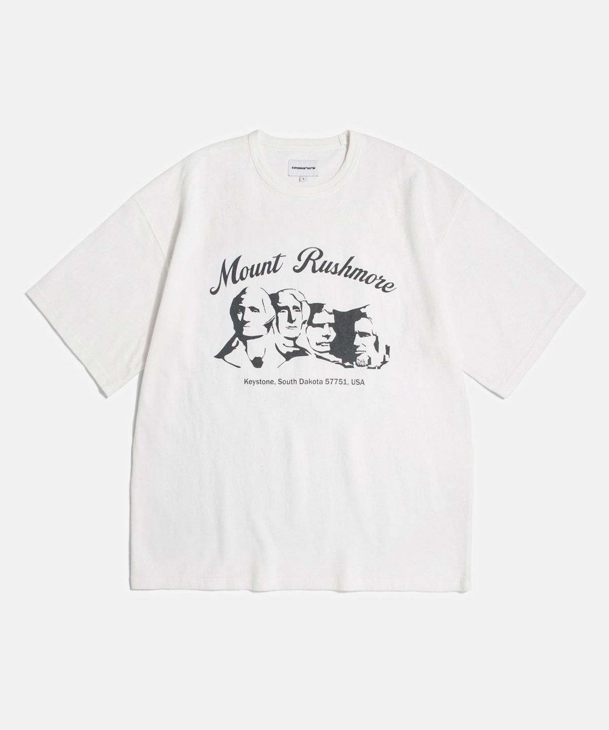 에스피오나지(ESPIONAGE) Mount Rushmore Heavyweight Tee Off White