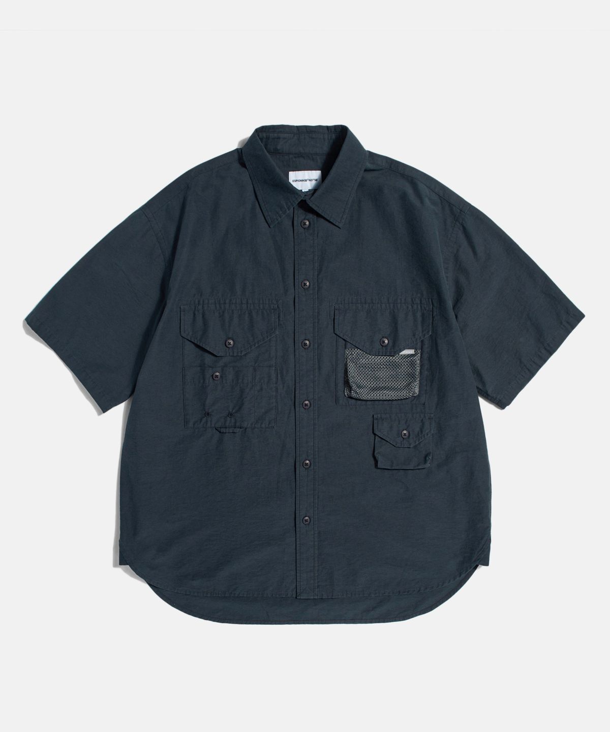 에스피오나지(ESPIONAGE) Washed CN Outdoor Shirt Navy