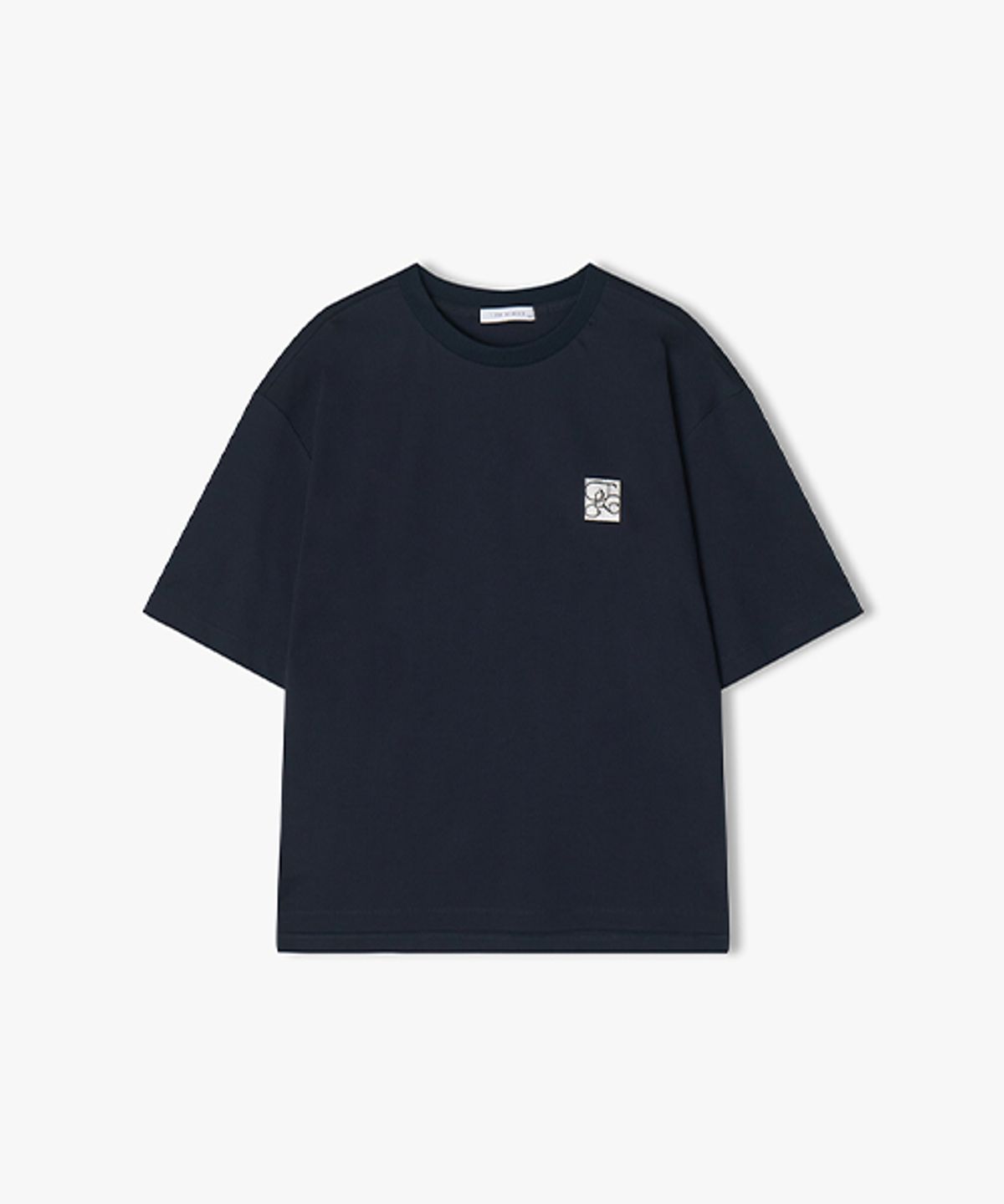 리버클래시(LIBERCLASSY) [25SS] LLM42512 네이비 RENDEZVOUS WAVE 아트웍 하프 티셔츠