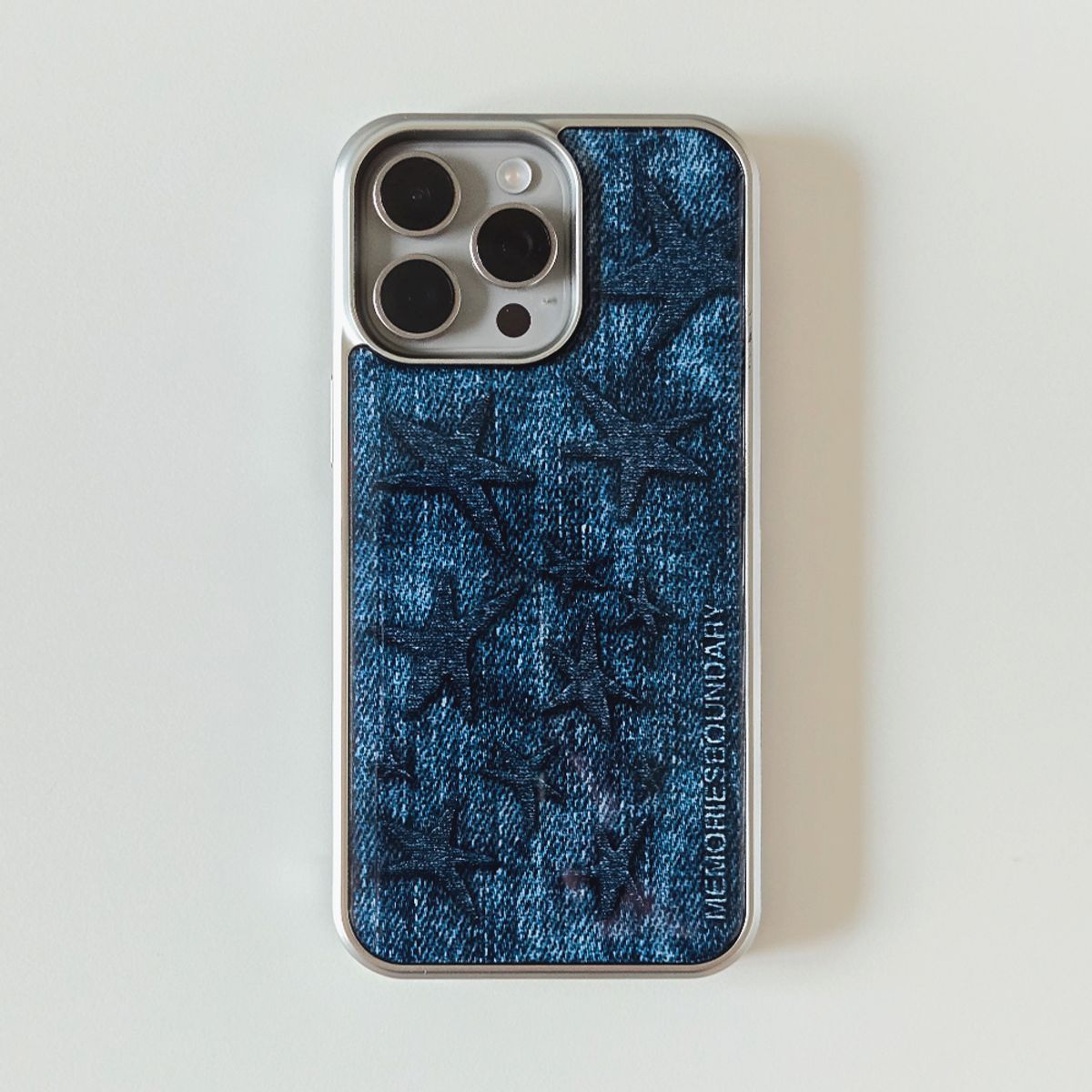 메모리즈바운더리(MEMORIESBOUNDARY) Broadstar Jeans Case (SV_Blue)