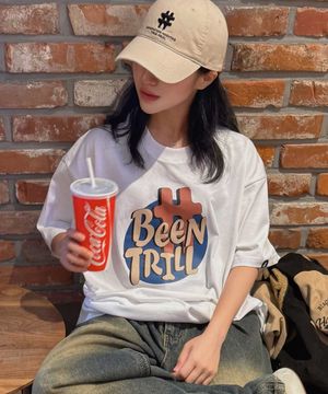 빈티지 로고 티셔츠(화이트)