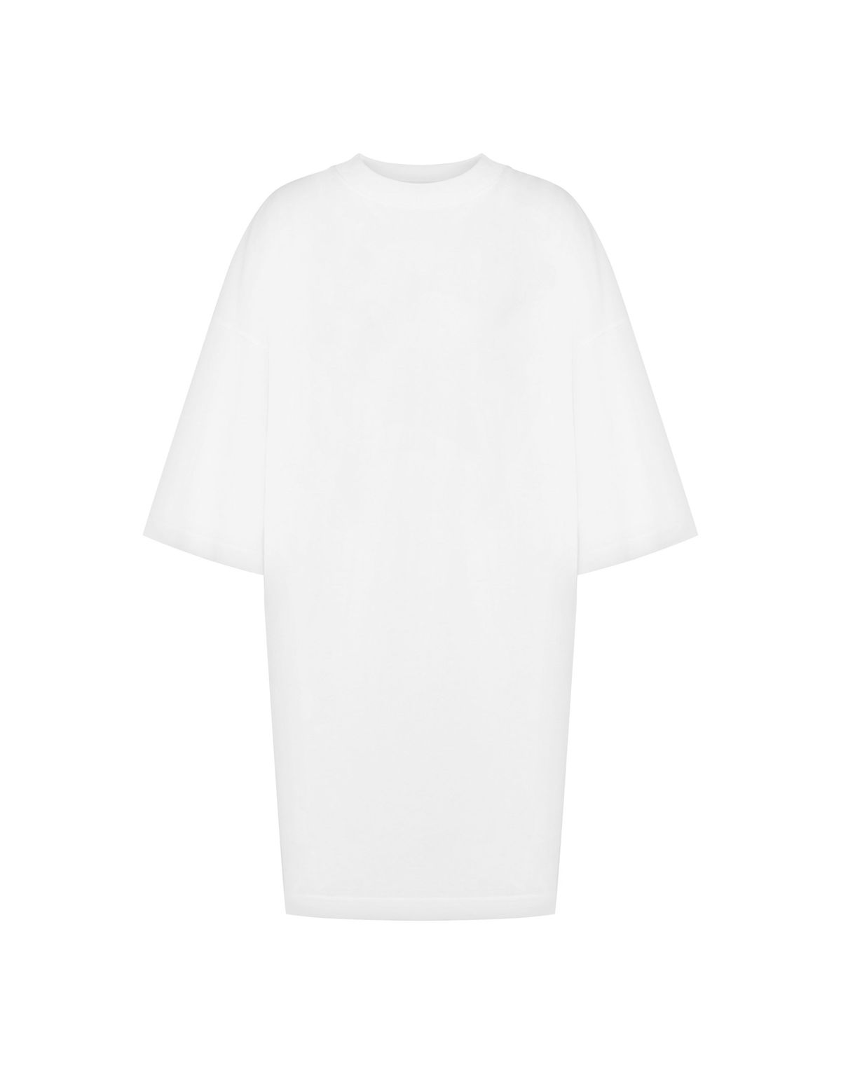 모스키노(MOSCHINO) 코튼 인터록 M 자수 드레스