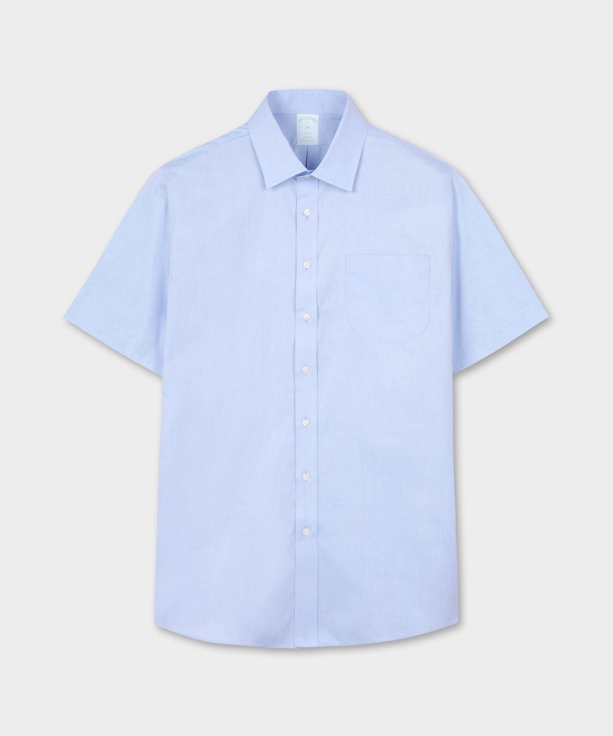 브룩스 브라더스(BROOKS BROTHERS) 논아이론 에인즐리 반팔 드레스셔츠 (라이트블루) (BBTDMF0252M)