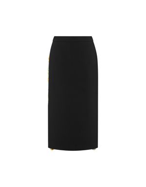 크레이프 앤 새틴 스커트