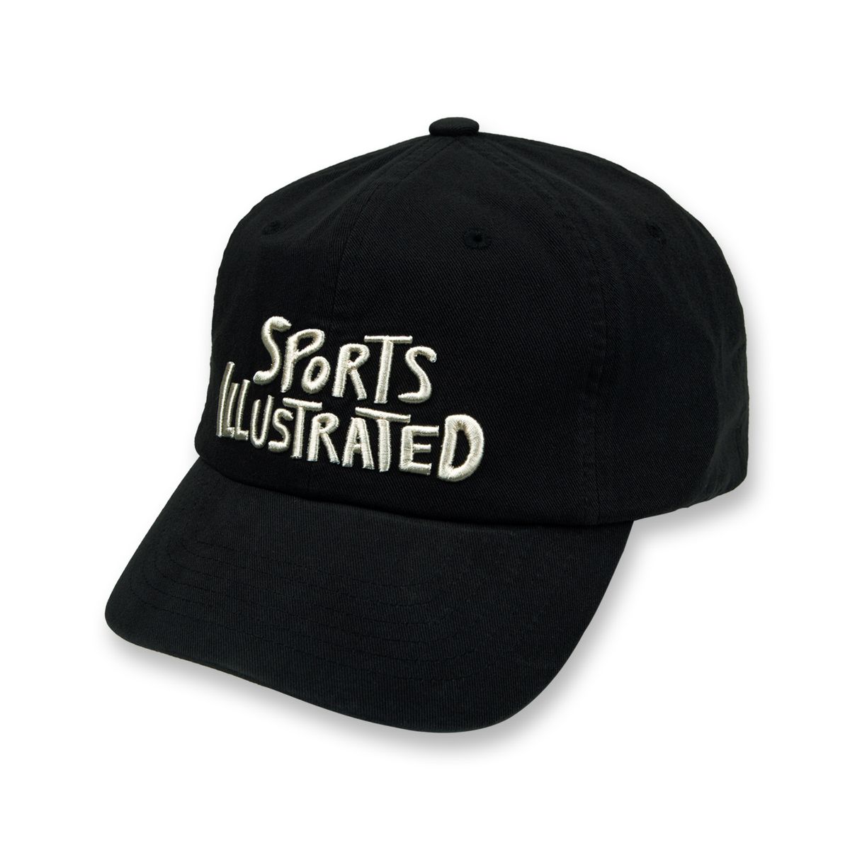 스포츠 일러스트레이티드(SPORTS ILLUSTRATED) 워싱 빅로고 볼캡 (BLACK)