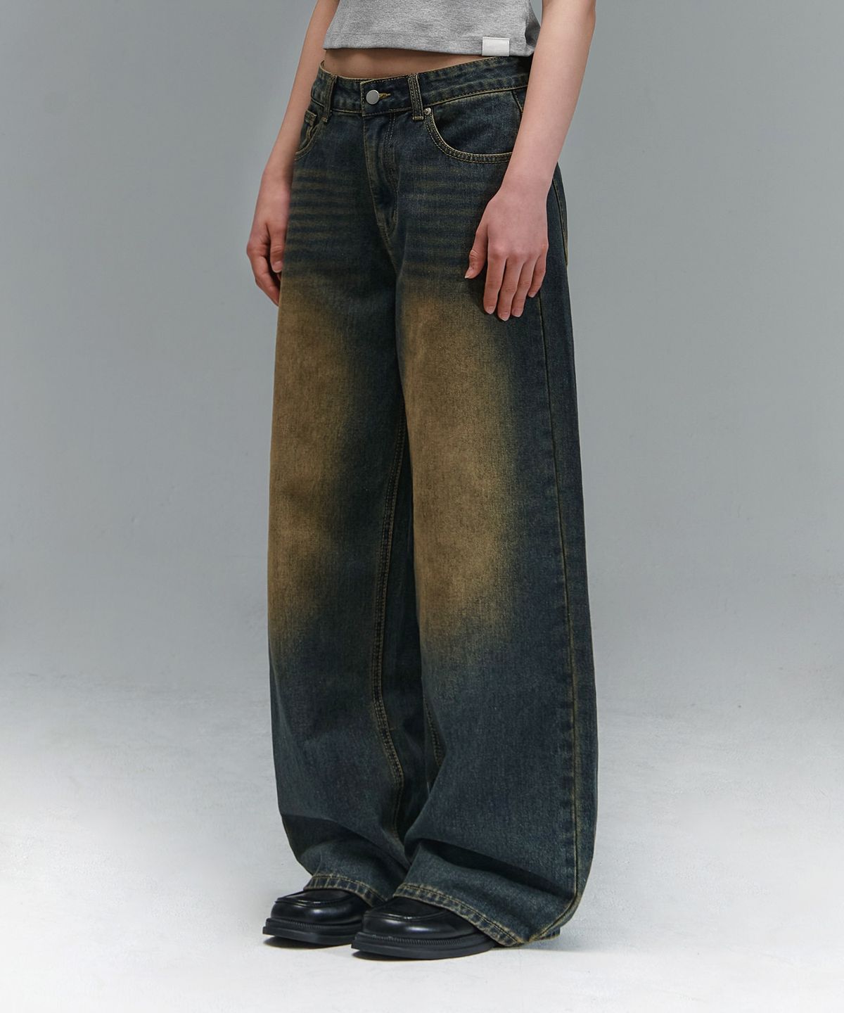 랜덤오프(RANDOMOFF) BTB : WAVE WASHING JEANS [YELLOW MINUIT CORE]