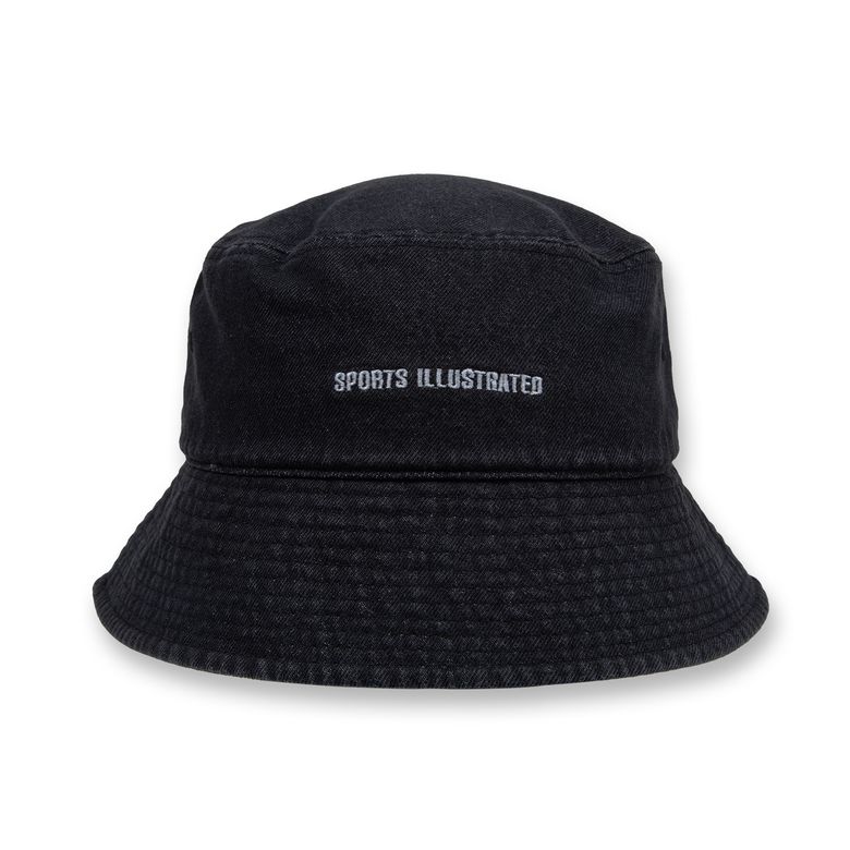 로고 데님 버킷햇 (BLACK DENIM)