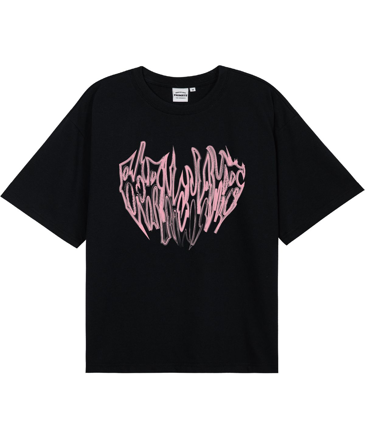 본챔스(BORN CHAMPS) [5 COLORS] VTG HEART TRIBAL 오버핏 반팔티셔츠 B25ST76