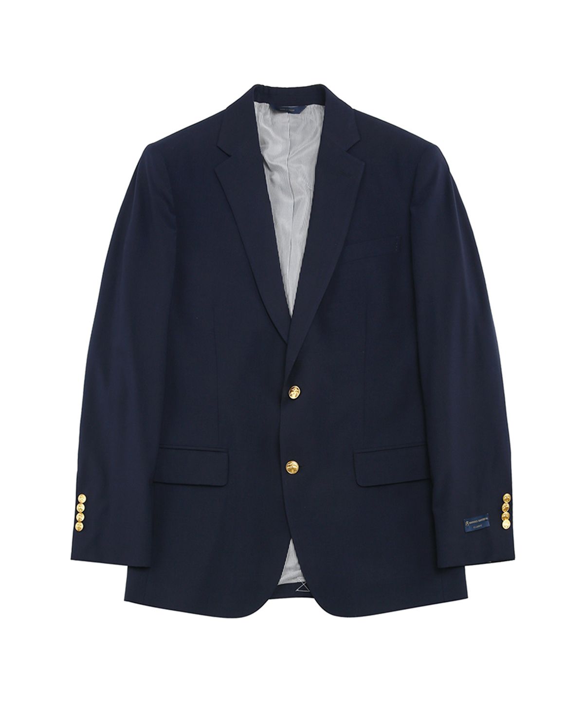 브룩스 브라더스(BROOKS BROTHERS) 클래식핏 싱글 2버튼 금장 블레이저 (네이비) (BBJBMF5374Q)