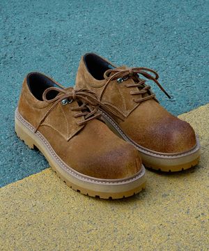 WTRD1120-1 샌드맨 4홀 더비슈즈 카멜 워싱 [230~290MM]