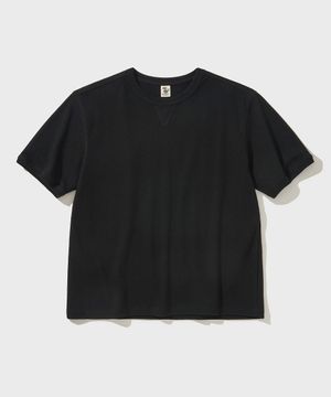 V CREW NECK T-SHIRT [Black]