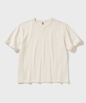 V CREW NECK T-SHIRT [Vanilla]