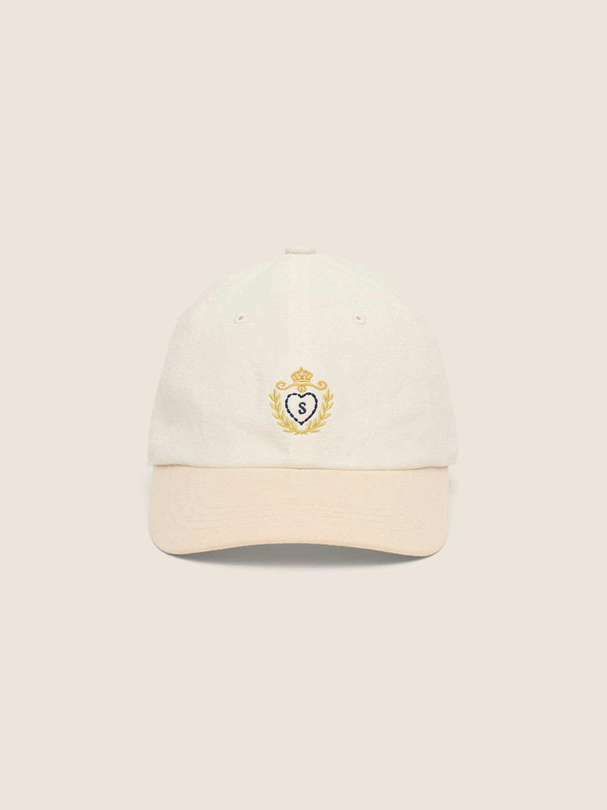 시엔느(SIENNE) Symbol Linen Ball Cap (Ivory)