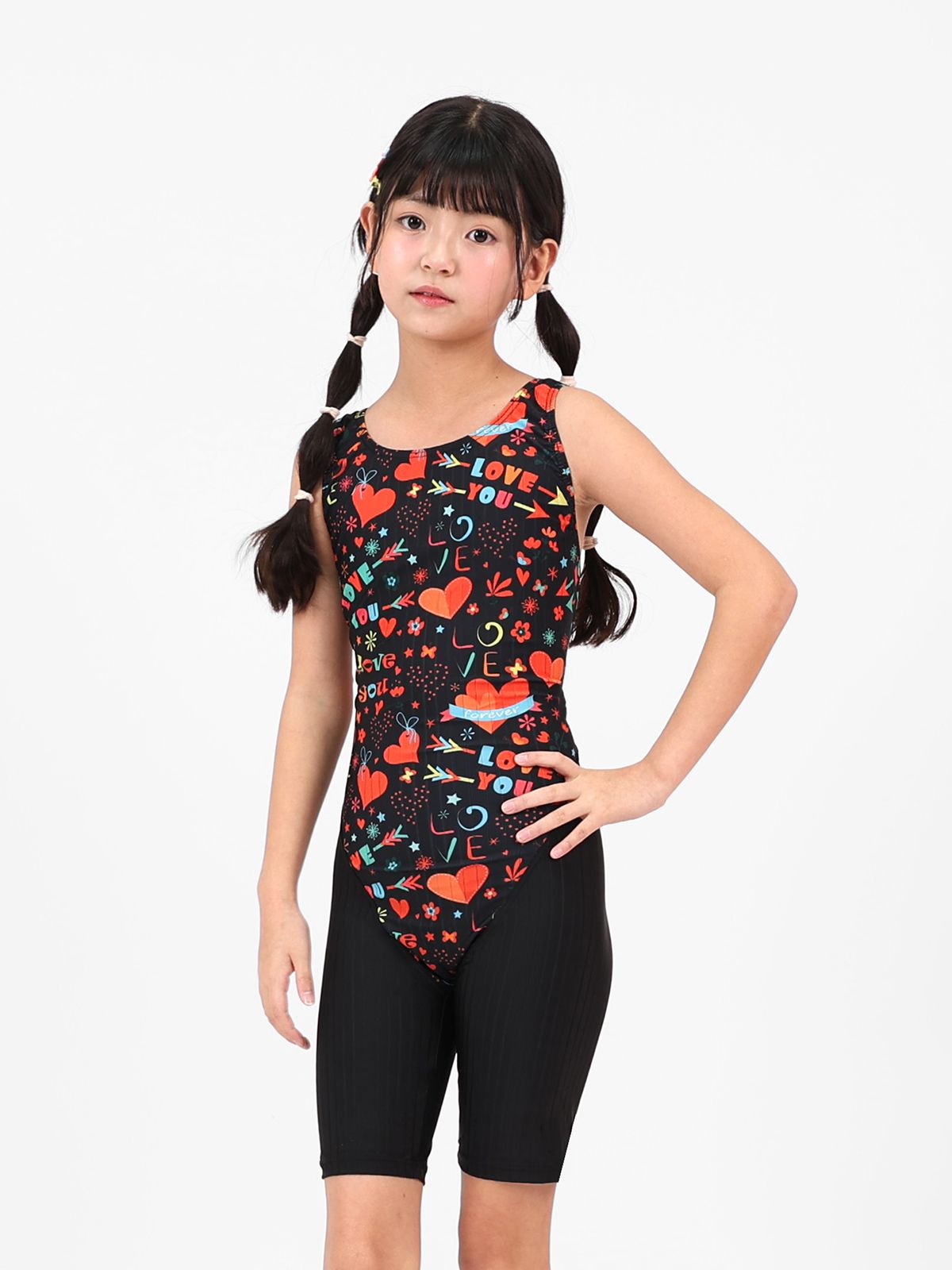 아쿠아티카(AQUATICA) 여아동 실내수영복 AQAJN101 비닐백세트