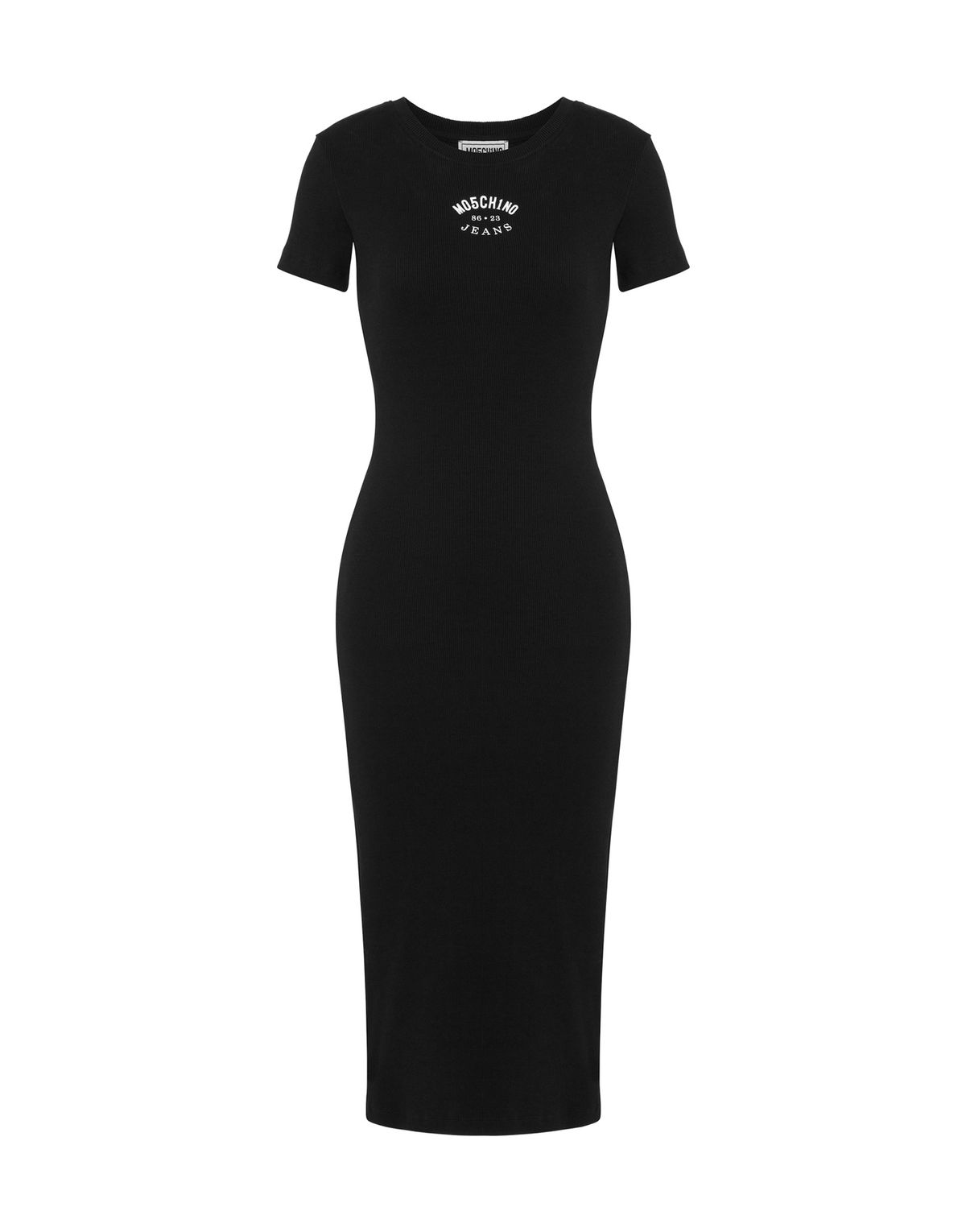 모스키노(MOSCHINO) 진스 리브드 스트레치 코튼 드레스