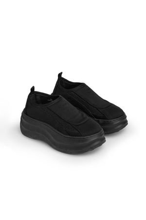 DEINET FLATFORM SNEAKERS IN BLACK