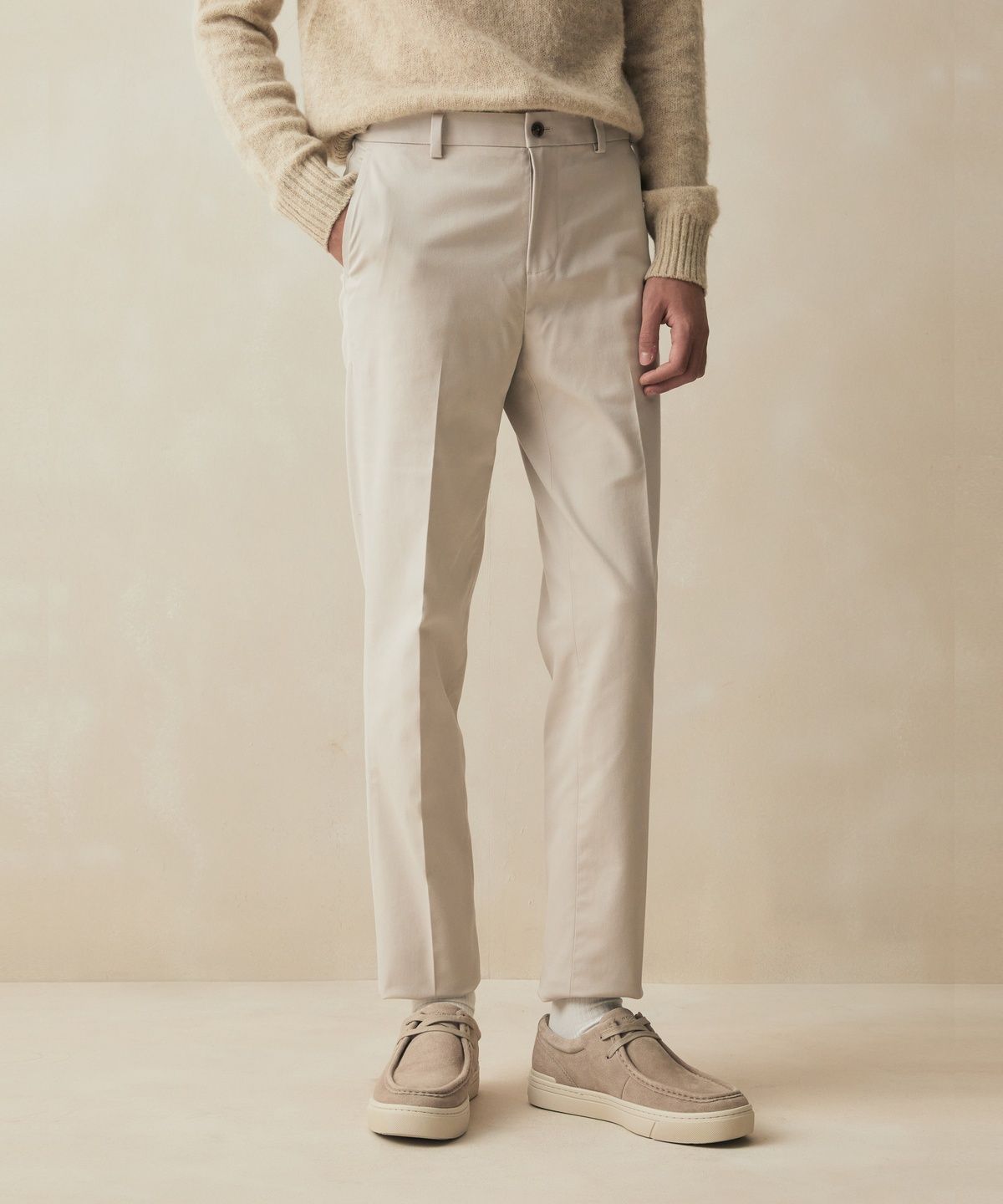 브룩스 브라더스(BROOKS BROTHERS) 엑스트라 슬림핏 헤비웨이트 어드밴티지 치노 (스톤) (BBPCMM97451)