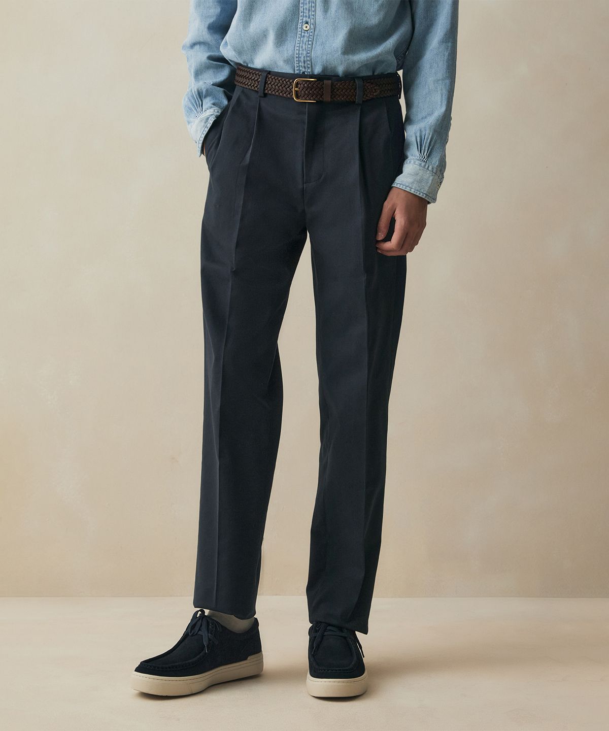 브룩스 브라더스(BROOKS BROTHERS) 트레디셔널핏 헤비웨이트 어드밴티지 치노 (네이비) (BBPCMM6681Q)