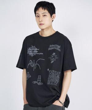 두들  반팔 티셔츠 [블랙]