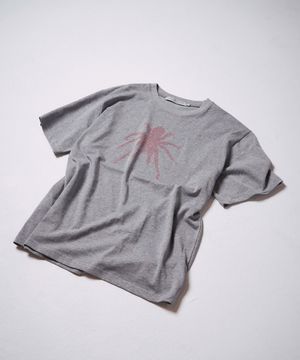 ASCII 스파이더 반팔 티셔츠 [멜란지그레이]