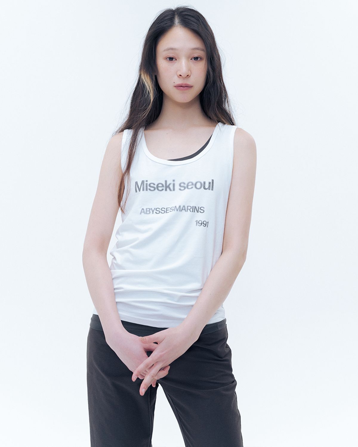미세키서울(MISEKI SEOUL) Abyssesmarins relax sleeveless WHITE