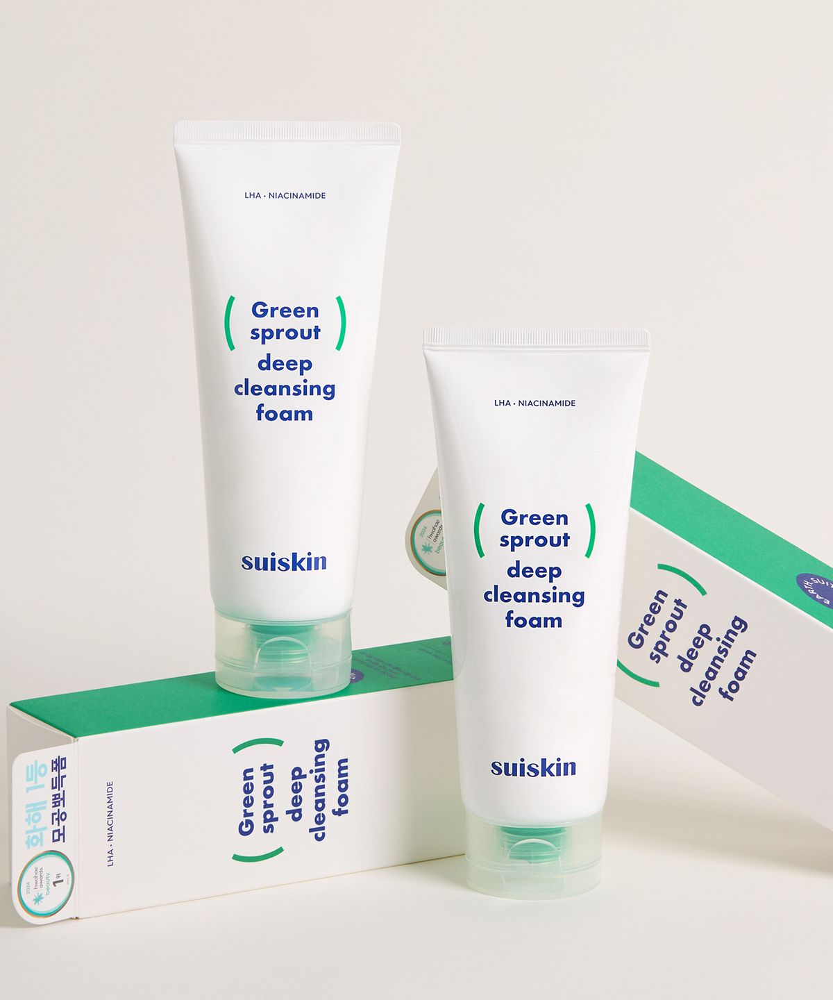 수이스킨(SUISKIN) [2Pack] 어린 새싹 딥 클렌징 폼 150ml+150ml