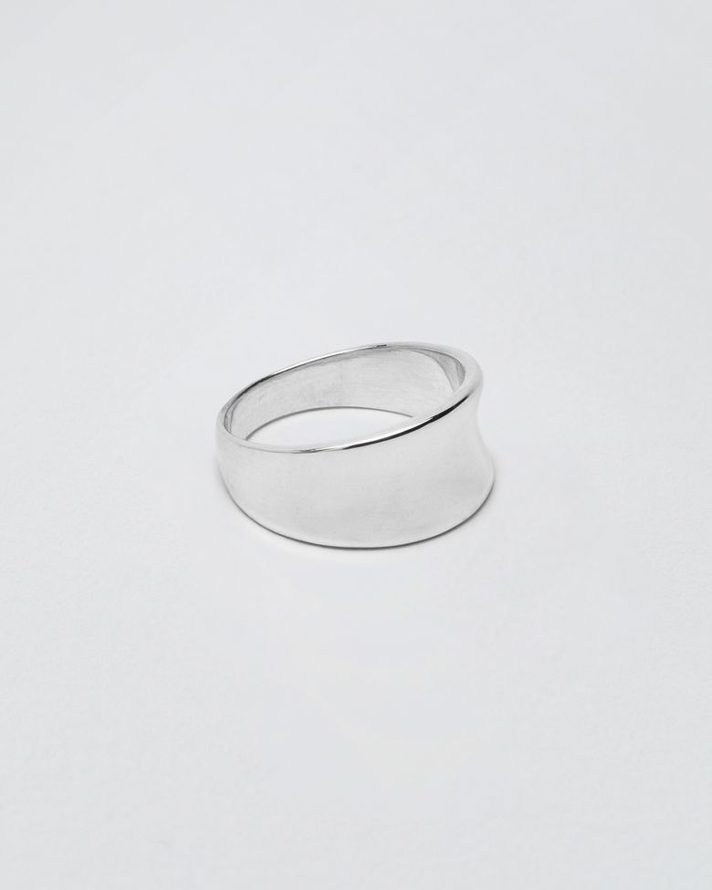 Short Curved Ring (silver925)
