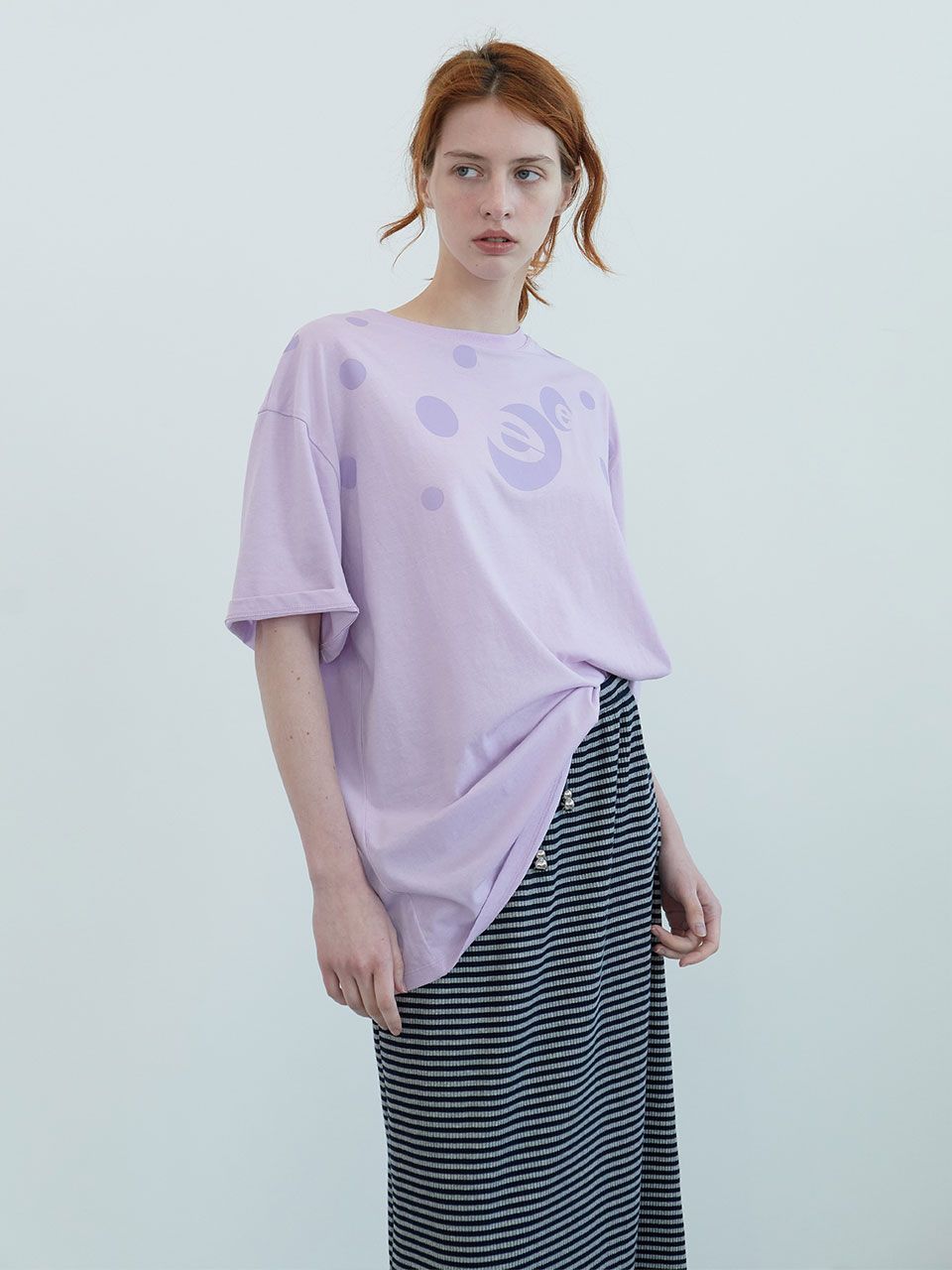 ★ ENZO BLUES★ Dot Boxy T-Shirt Pink 253DBXTOP021 MUSINSA | ENZO BLUES Dot Boxy T-shirt (Pink)