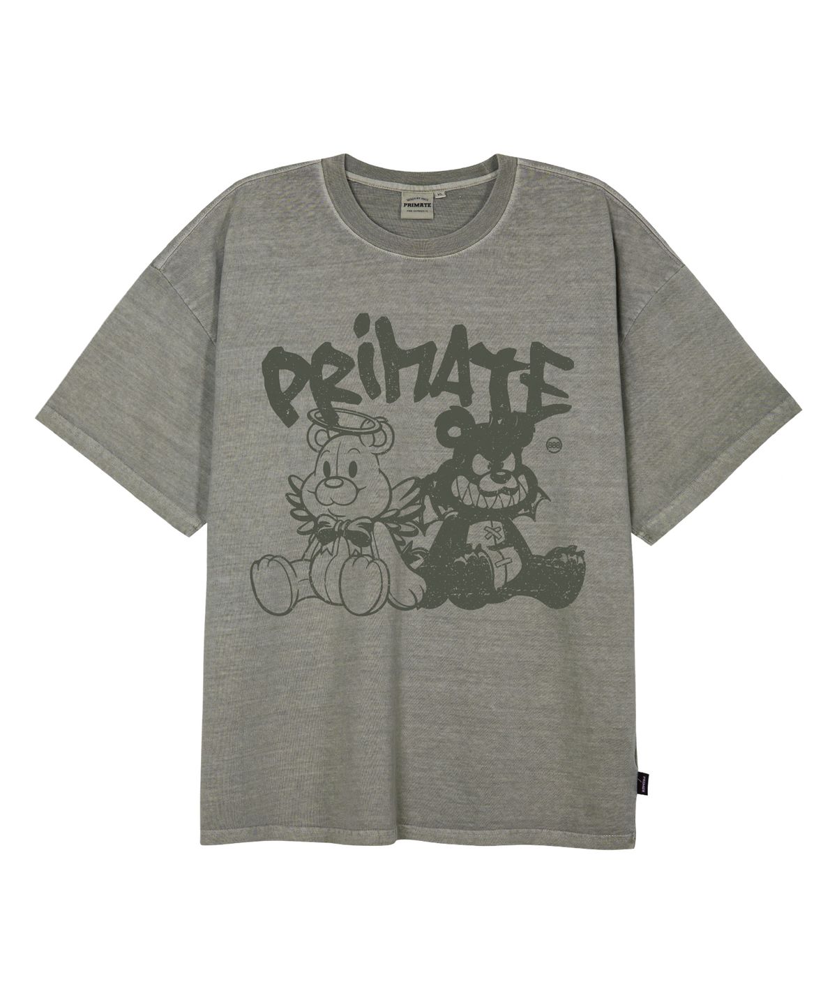 프라임에이트(PRIMATE) DEMIE 오버핏 피그먼트 반팔티셔츠 4 COLOR