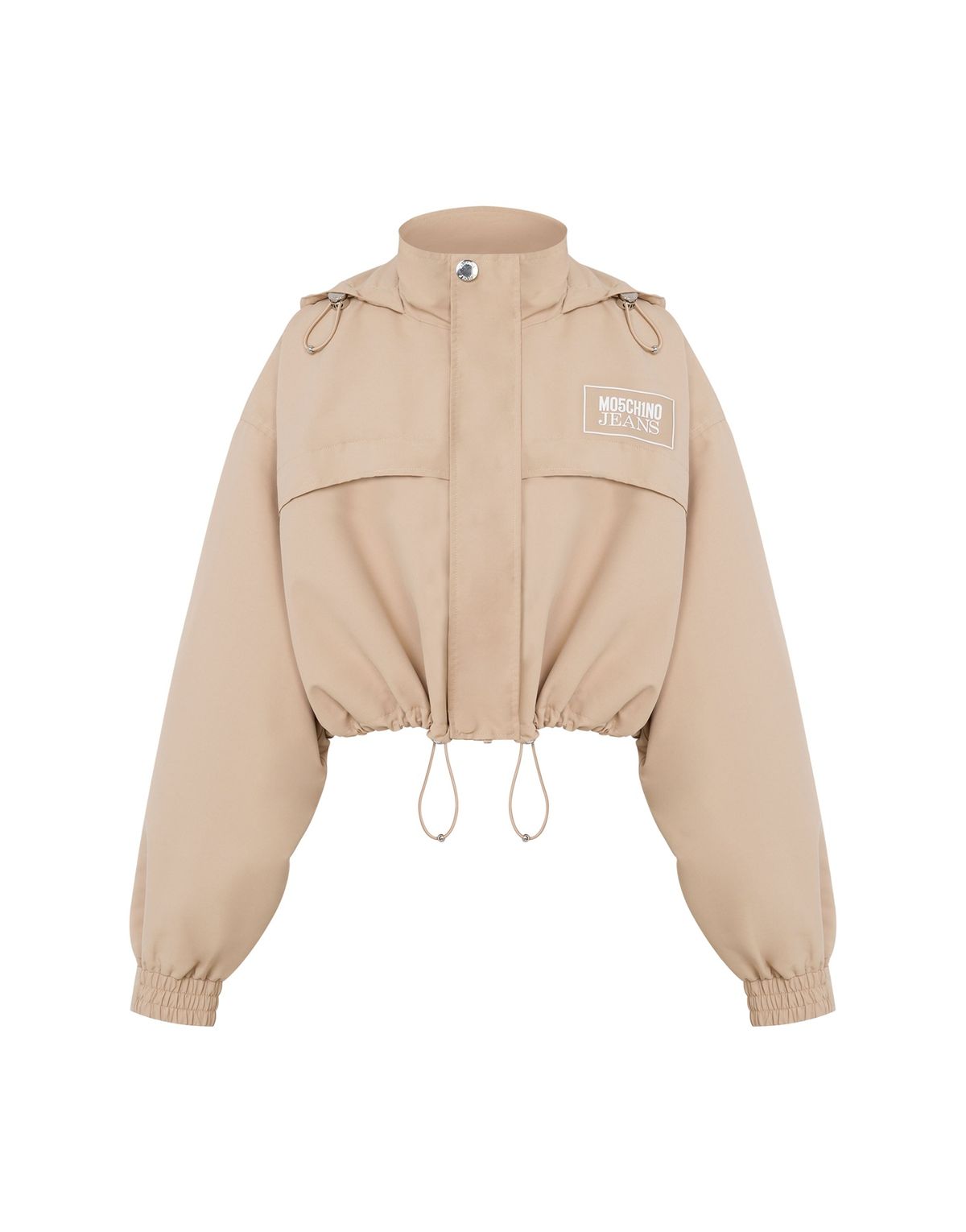 모스키노(MOSCHINO) 진스 크롭 나일론 윈드브레이커