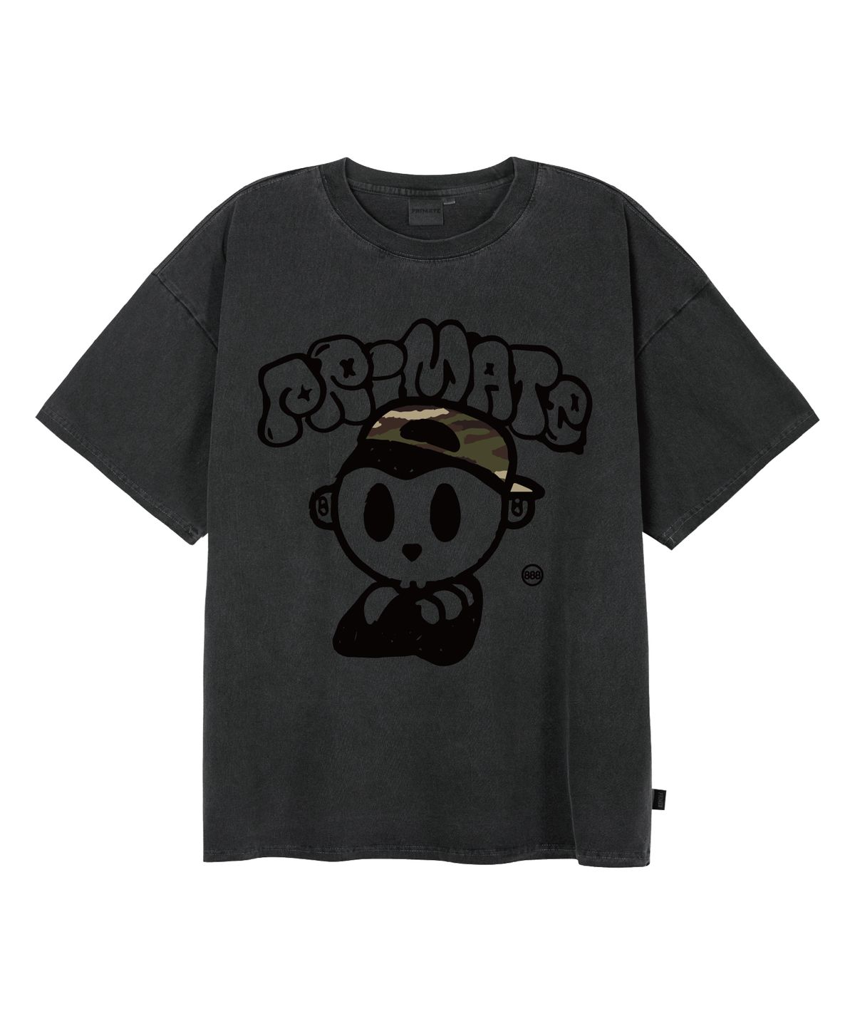 프라임에이트(PRIMATE) MAJOR PREEKI 오버핏 피그먼트 반팔티셔츠 4 COLOR