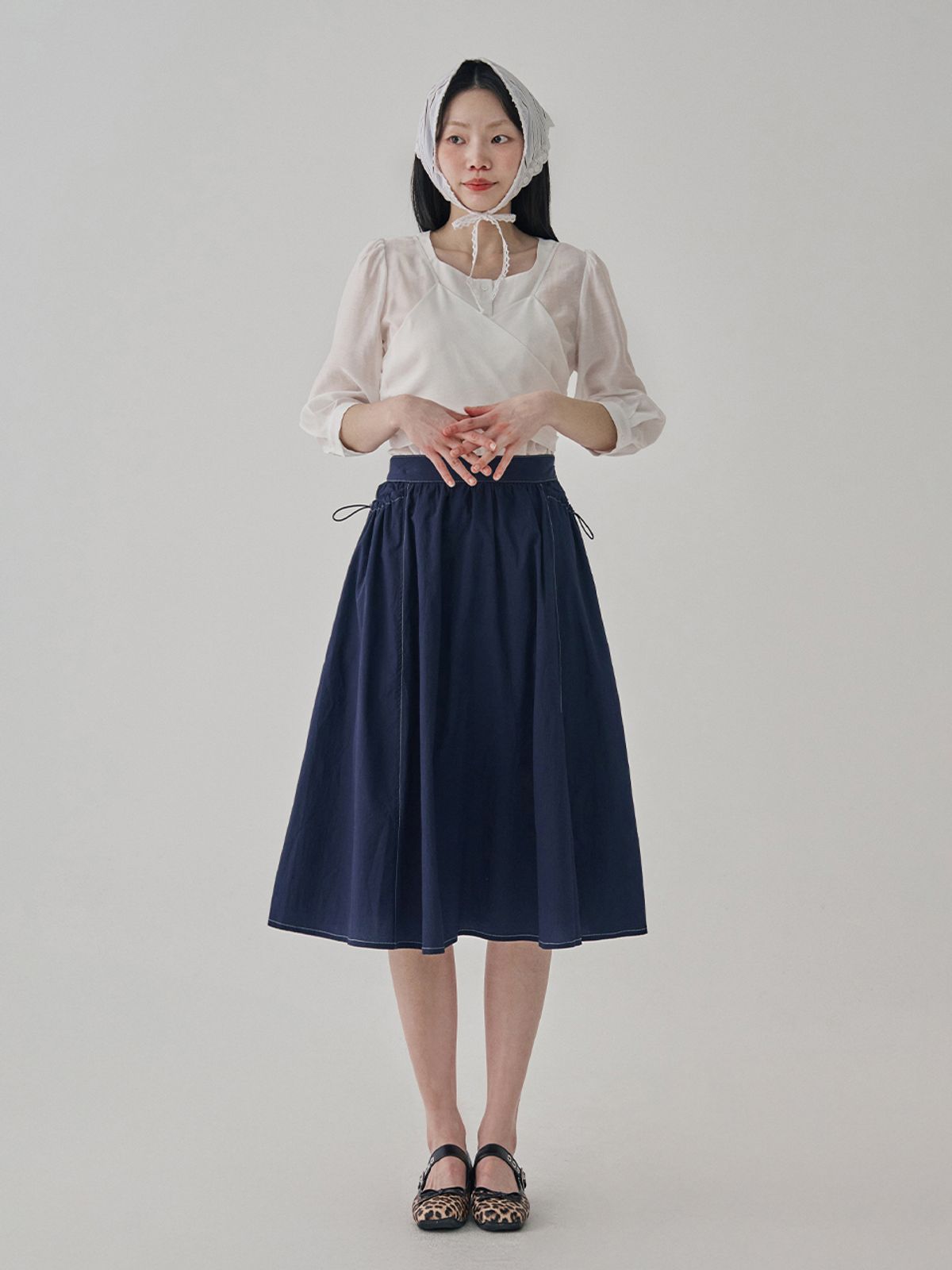 메르시앤에스(MERCIANNES) Midi Flare Skirt_MB5SRN5