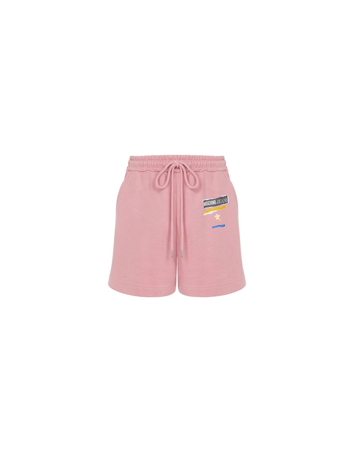 모스키노(MOSCHINO) 진스 펑크 프린트 플리스 쇼츠