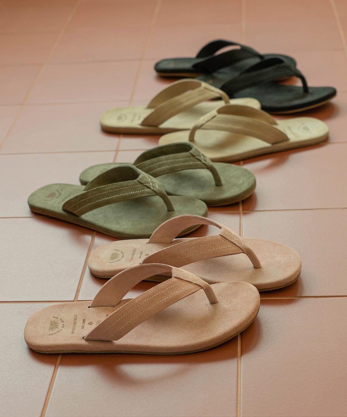 컬러콜라(COLOR COLLA) 90010 SUEDE FLIP FLOP